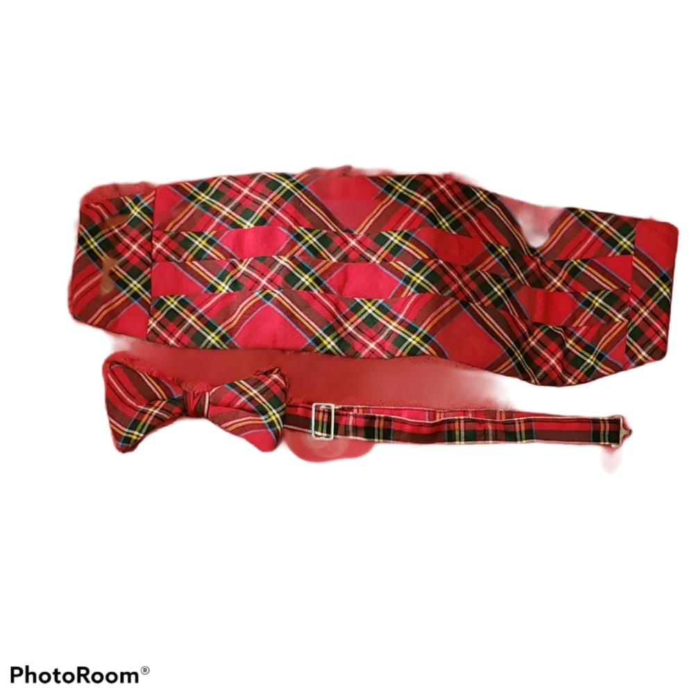 🤩BOGO🤩 Plaid cummerbund set